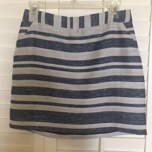Striped canvas mini skirt! Worn only twice!